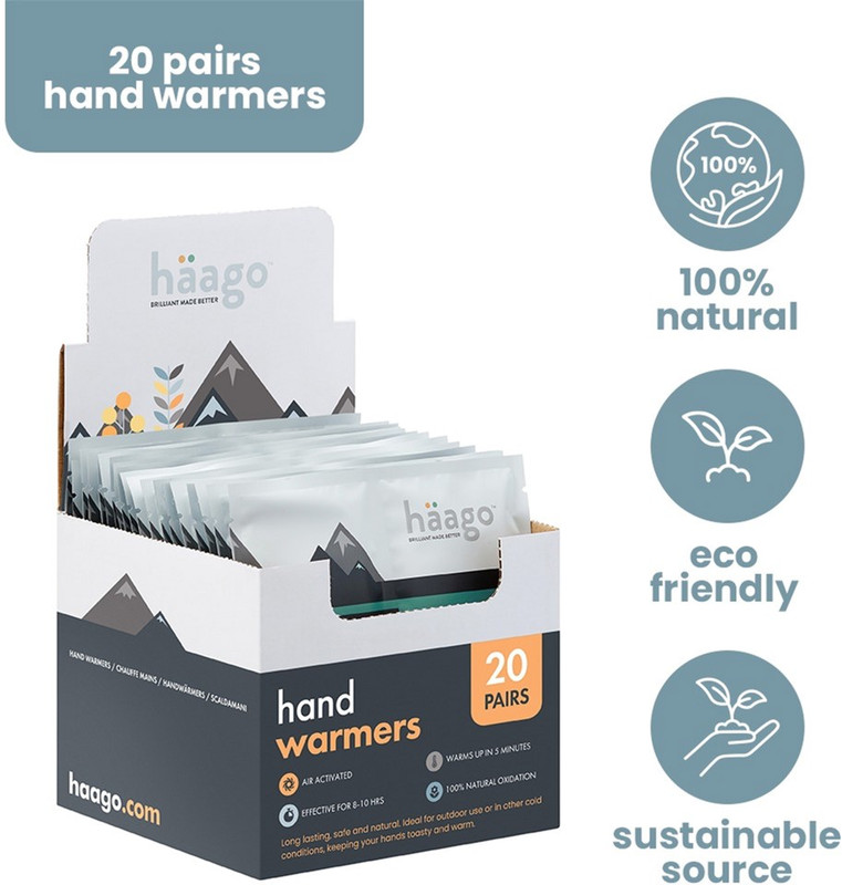 Грілка хімічна HAAGO HAND WARMERS для рук х 20 пар (713153940979)
